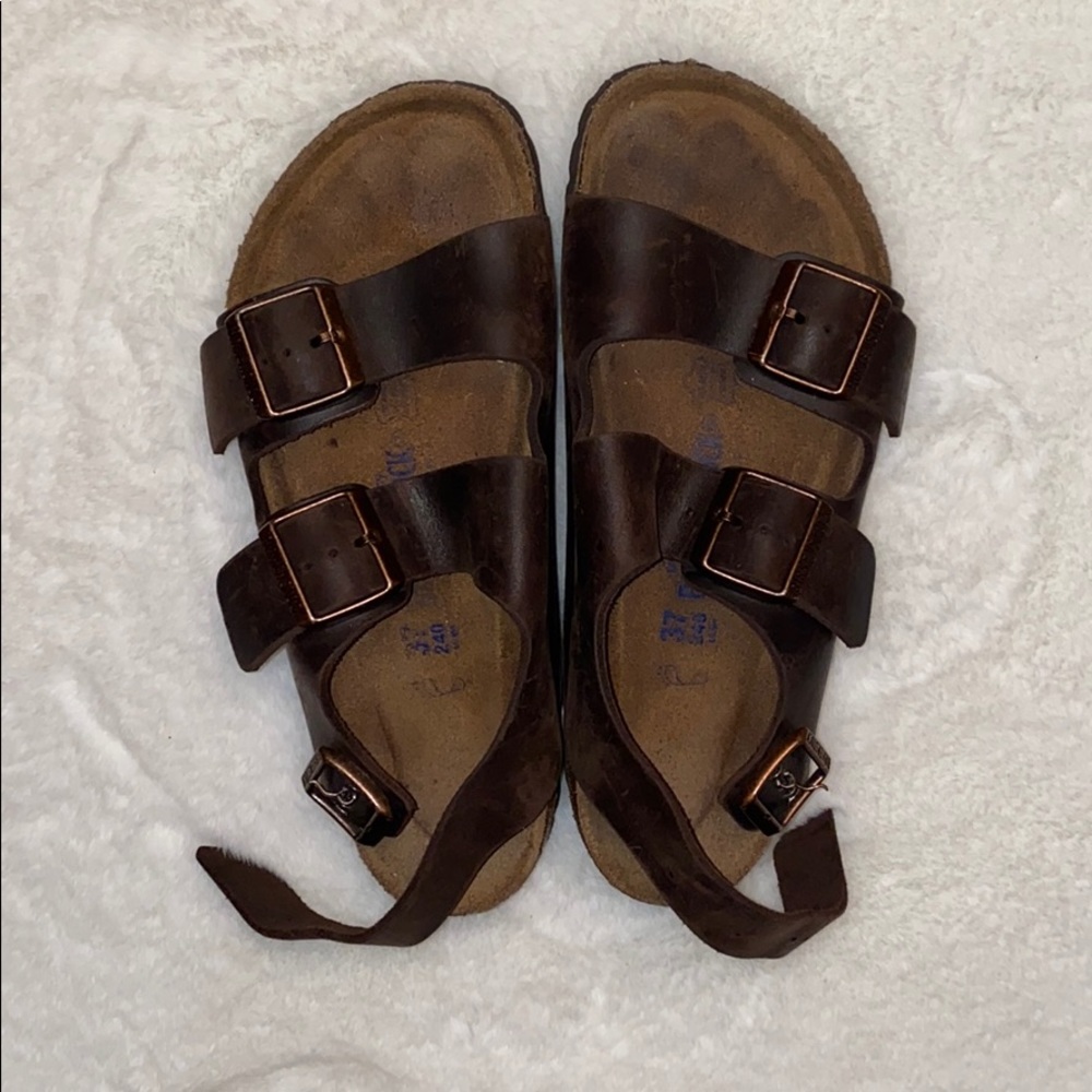 Brown Birkenstock’s!